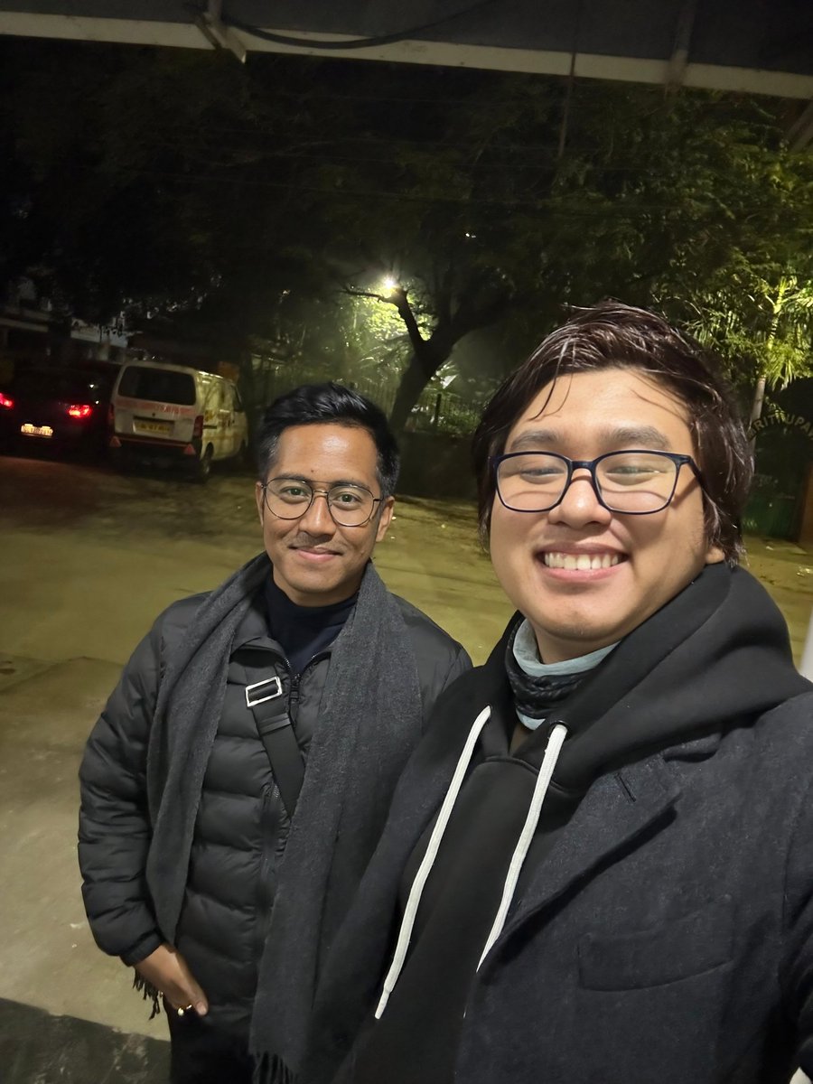 SaviourKalai's tweet photo. Spent a cold winter night in the Heart of Delhi engaging in an inspiring discussion with the TTAADC Minister of Sports &amp; Youth Affairs and Information &amp; Cultural Affairs Sir @SuhelDebbarmaEM. Talked about youth, career guidance, and the role of cultural activities and growth. https://t.co/RNfDNXNEWQ