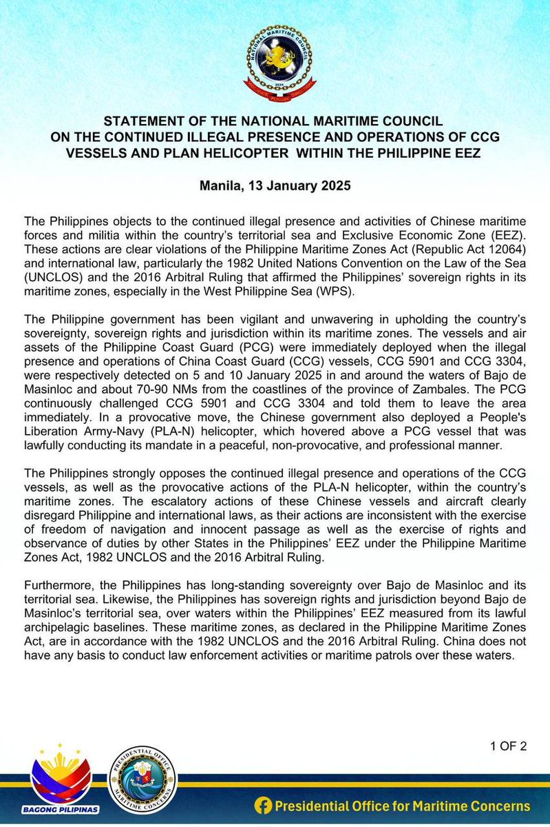 Presidential Office for Maritime Concerns tweet media