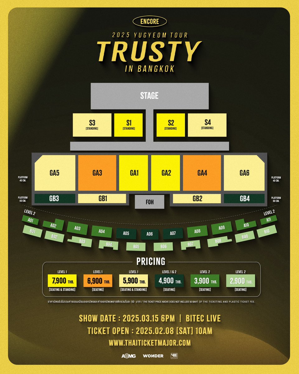 YugyeomThailand's tweet photo. 2025 YUGYEOM TOUR [TRUSTY] ENCORE IN BANGKOK 💚

🗓️ จัดแสดง : วันเสาร์ที่ 15 มีนาคม 2568
⏰️18.00 น.
📍BITEC LIVE

#Yugyeom #유겸 @yugyeom 
#GOT7 #갓세븐 #IGOT7 @GOT7 #AOMG https://t.co/fGiNL60Q1G