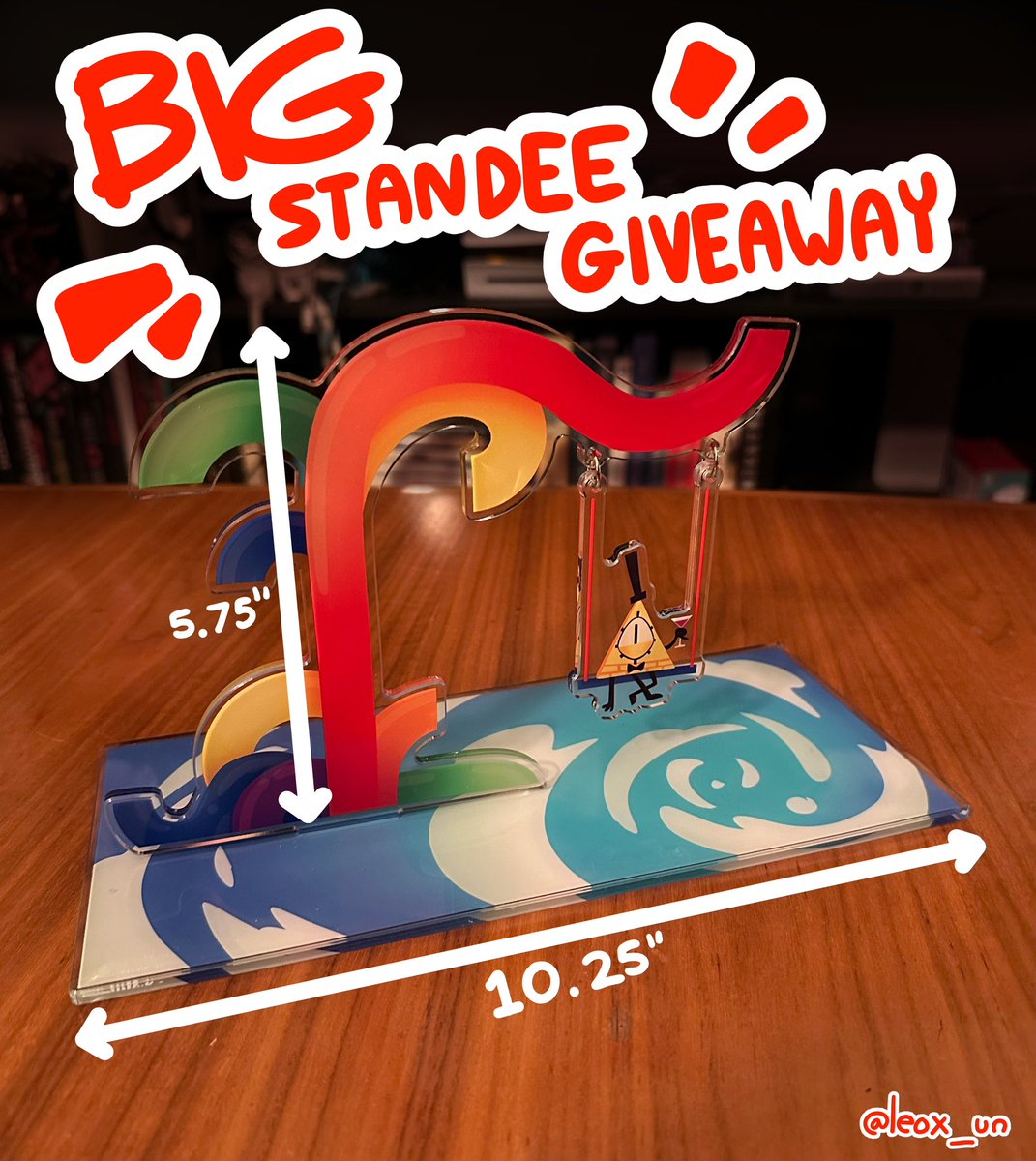 leox_un's tweet photo. late post buuuuut its time for another GIVEAWAYYYY ‼️ when i ordered a proof of my bill standee, i got the sizes very wrong! and now i have this BIG STANDEE.... and i dont want him anymore!!!! so i'm giving him away!!! PLEASE read the rules in the replies, and it ends on JAN 31ST https://t.co/8kQbDDHcAI