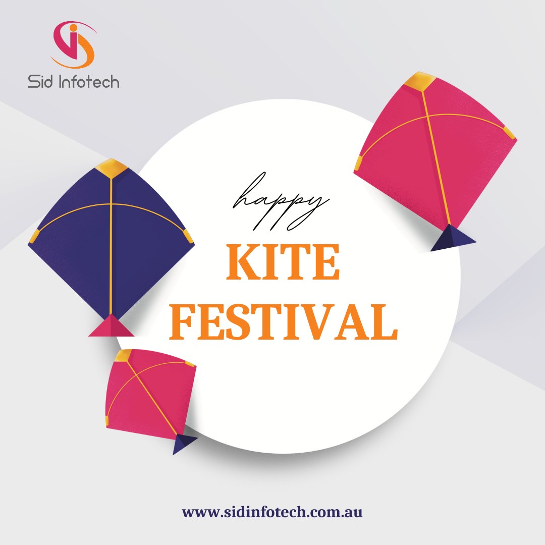 This holiday season, let your dreams and kites soar! 📷📷 Sid Infotech wishes you a happy and vibrant Kite Festival. 📷📷  
  Visit: sidinfotech.com.au
.
.
#HappyKiteFestival #SidInfotech #FlyHigh #FestiveJoy