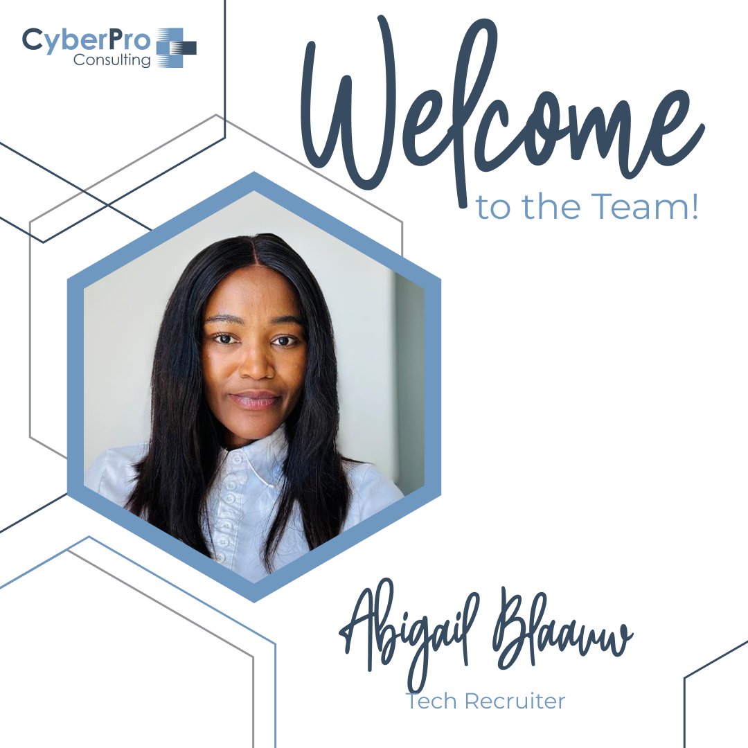 CyberProZA's tweet photo. A warm welcome to Abigail Blaauw and Nikita Richards! 

We’re excited to have them join us as Tech Recruiters as part of our Cape Town team. With their expertise, they are ready to help you find your next rewarding career opportunity.

#jobseekerssa #CapeTown #Tech https://t.co/ij7svRQcAQ