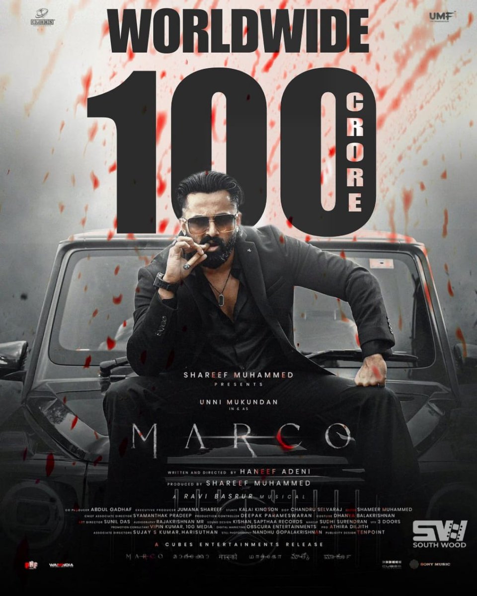 DexterAnalyst's tweet photo. #Marco -  Century  No 9 For Mollywood !!

24 Days Estimates 

Domestic ~ ₹67.7 CR
Overseas ~ $3.75 M [₹32.3 CR]

B L O C K B U S T E R 💥 https://t.co/R6l3P5IwSq