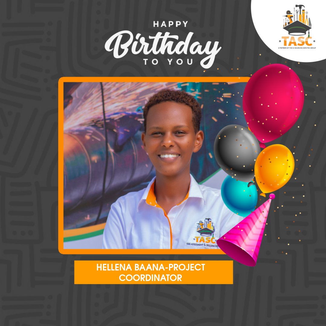 TASC_UG's tweet photo. Happy Birthday, Hellena! 🎉🥳 Wishing you a day filled with joy, laughter, and all the happiness you bring to those around you. May this new year bring you exciting adventures, great memories, and endless blessings! Cheers to you! 🥂🎂✨ https://t.co/JGri8zFovt