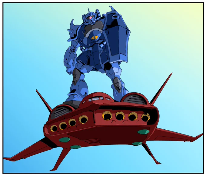 こんにちは!午後も頑張りましょー!#グフ #ドダイ #MOBILESUIT 
