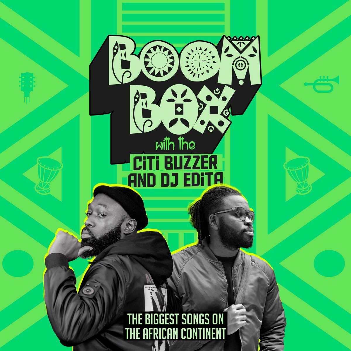 BoomBoxFeva's tweet photo. 🌍🎶 Boom Box with The Citi Buzzer &amp; DJ Edita brings you Africa's top 10 hits, powered by streaming data from Audiomack, Boomplay, TikTok, &amp; more! 🇿🇦🇬🇭🇳🇬 Connect with artists, exclusive content &amp; DJ sets. Follow @Boomboxfeva on FB, X &amp; YouTube. Let’s vibe! #BoomBox https://t.co/uUqR5bYjaN