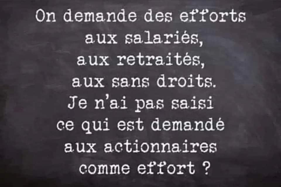 Salut travailleuses, travailleurs et autres esclaves.  👋👋