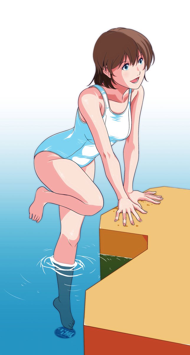 「#寒い時こそ水着絵を貼ろうちゃっぷいちゃっぷい、どんとぽっちい。 」|毛根要請・雪風のイラスト
