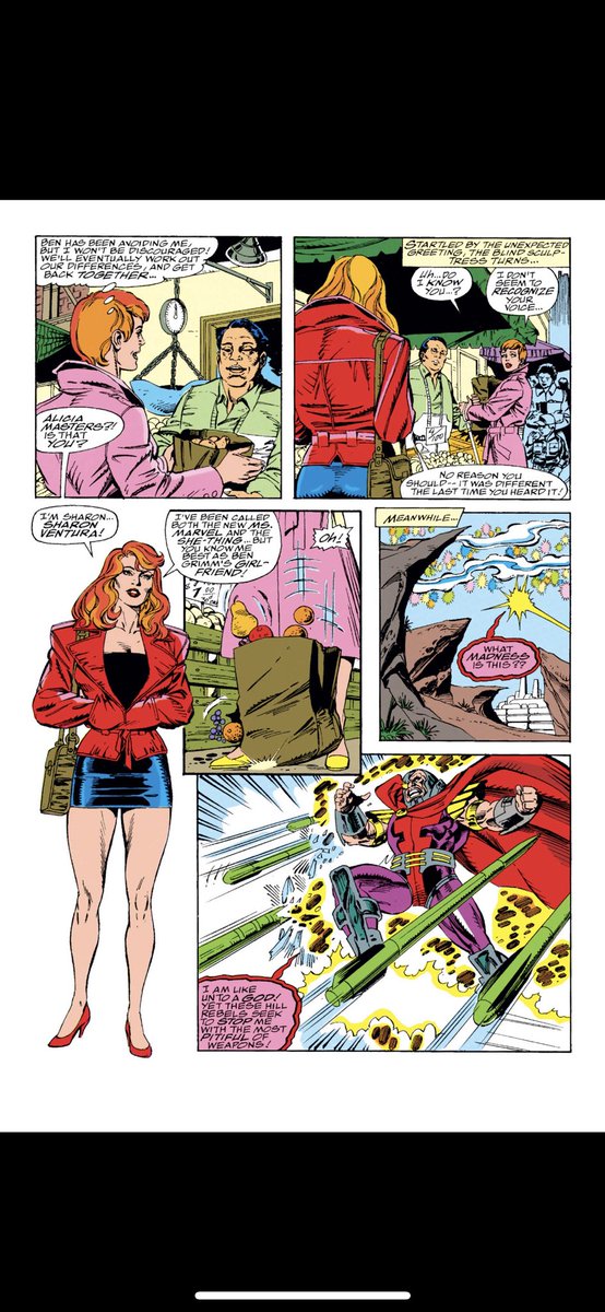 BrakeforDreams's tweet photo. #comicbeforebed Fantastic Four No. 365, June, 1992. Johnny churns out the fire, Alicia gets a surprise visit from Sharon, and Occulus defeated! 🔥😬💥 #FantasticFour #MarvelComics #MarvelUnlimited @MarvelComicsHQ @MarvelUnlimited https://t.co/48GHgFCKvh