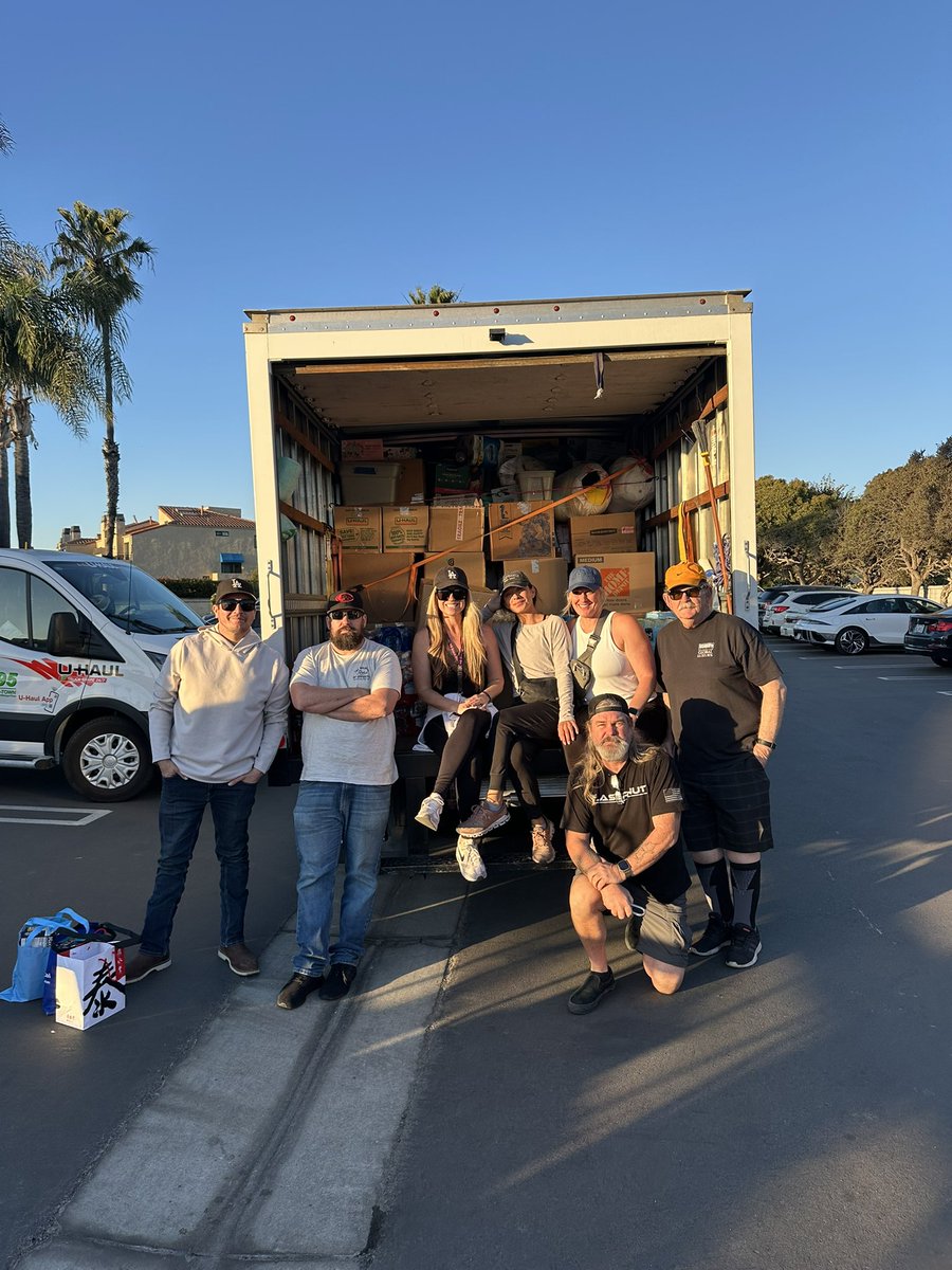 A group of strangers from all different walks of life coming together to help
those in need. These individuals have helped me from day 1. They’ve gone above and beyond to be my right hand, drive donations back and forth, direct traffic, etc. This was the last truck heading up to