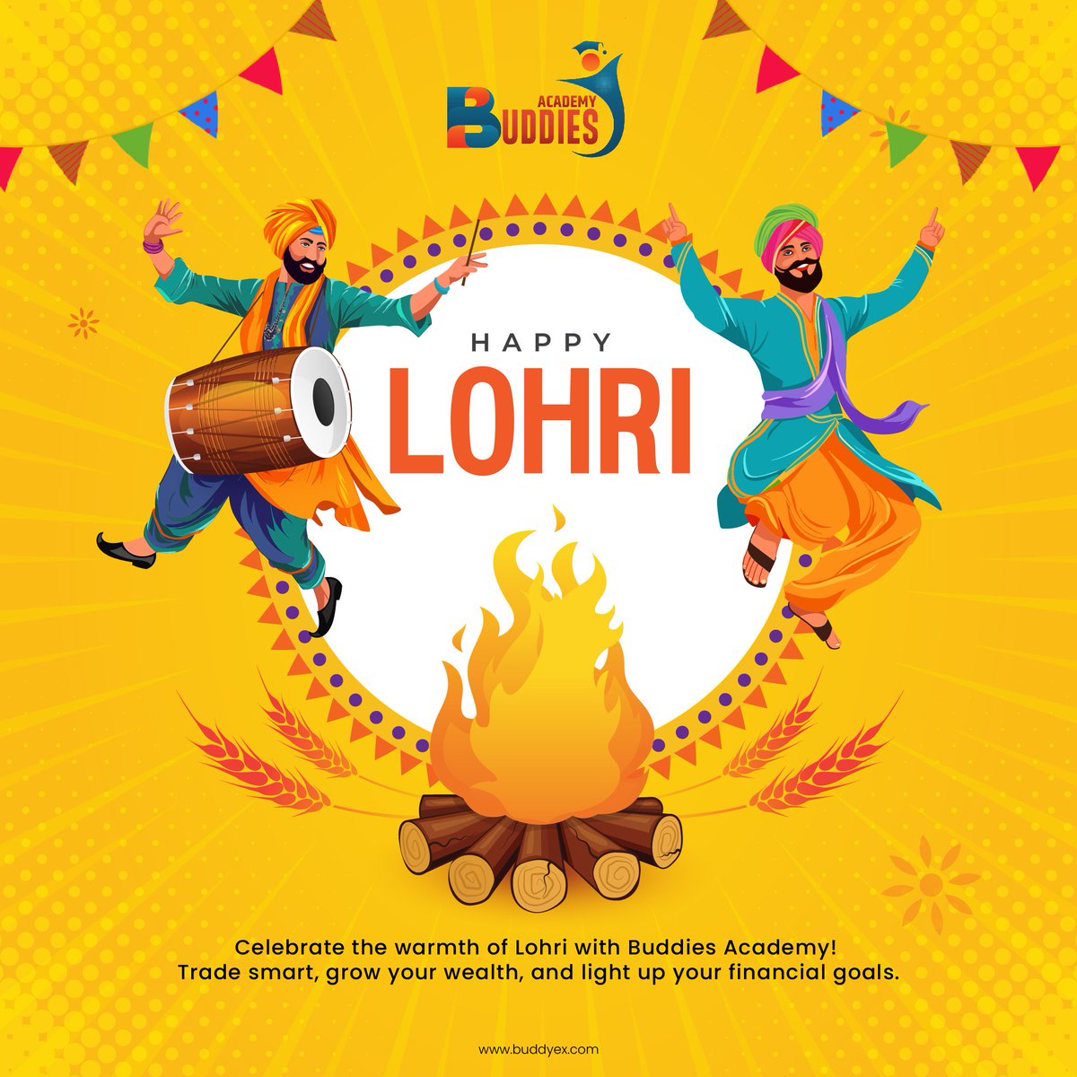 buddyx_official's tweet photo. 🎉🔥 Happy Lohri from BuddyEx 🔥🎉
🌾 May this festive season bring warmth, prosperity, and success to your life and trading journey.
📈 Let’s celebrate new opportunities and brighter futures together!
Website - https://t.co/KtLaIHmW5Q
#HappyLohri #FestiveTrading https://t.co/nAo93hfyWQ