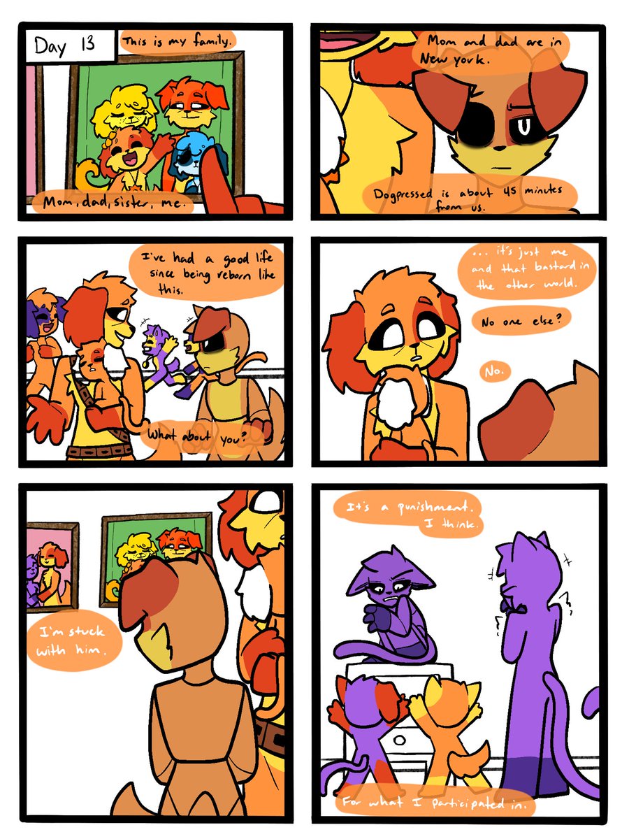 My Au meets <a href="/gt_trashbag/">GT The_Golden_Trashbag</a> AU
Commissioned by <a href="/gt_trashbag/">GT The_Golden_Trashbag</a> 
#FunyellowAdventures #dogday #catnap #dogdayxcatnap