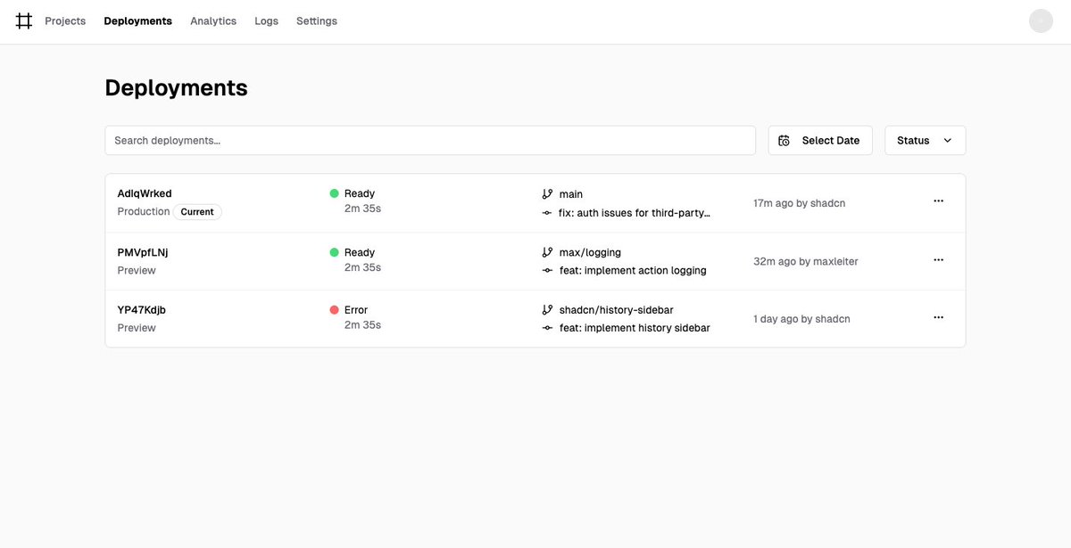 Using v0.dev: "Could you build the same interface as Vercel for the deployment ?"

Success on 1st try

What a time to be alive