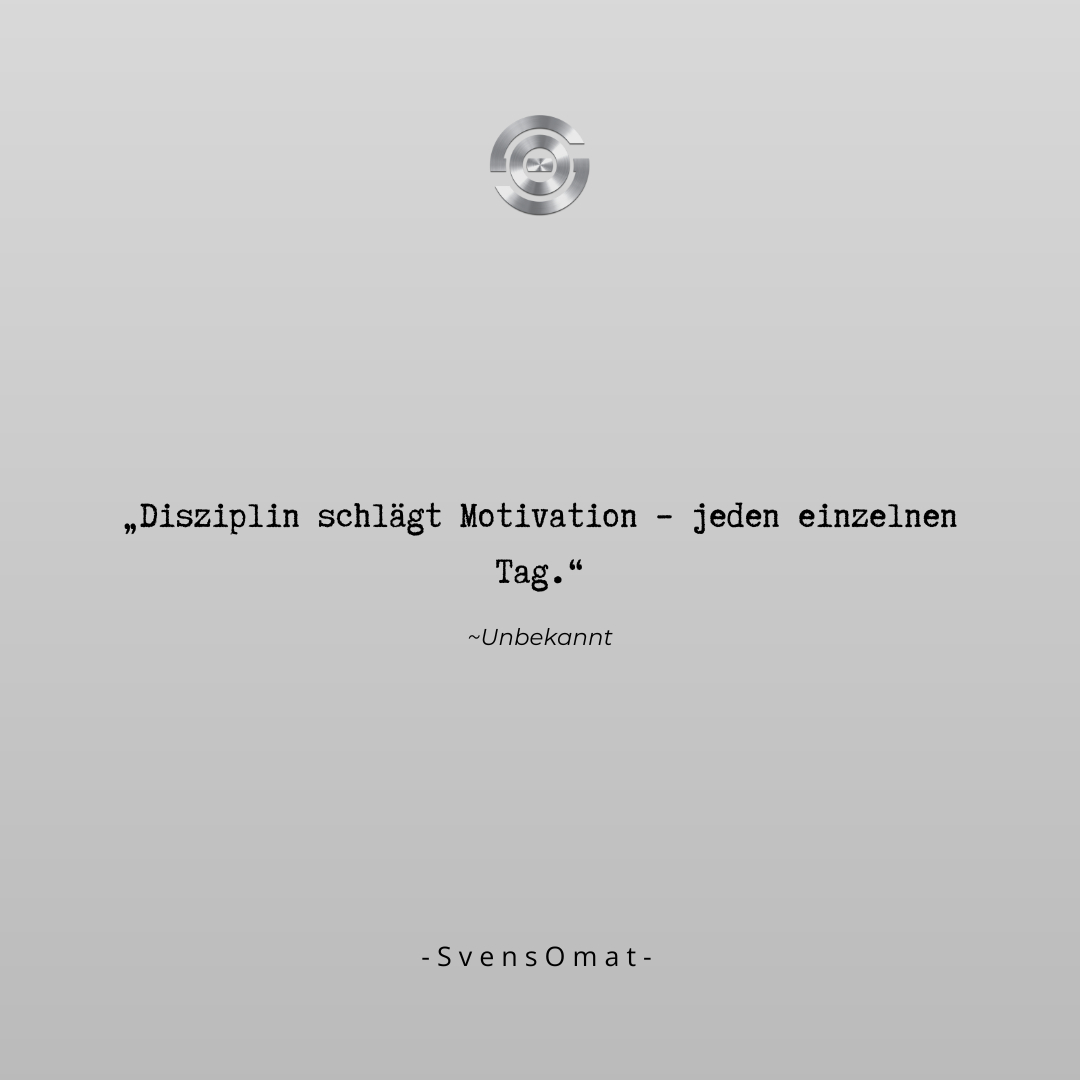 OmatSvens's tweet photo. Motivation kommt und geht, aber Disziplin bringt dich ans Ziel. Was machst du heute, um dran zu bleiben? 🚀

#Disziplin #Erfolg #ConsistencyIsKey #Mindset https://t.co/YsmVKMgAsL