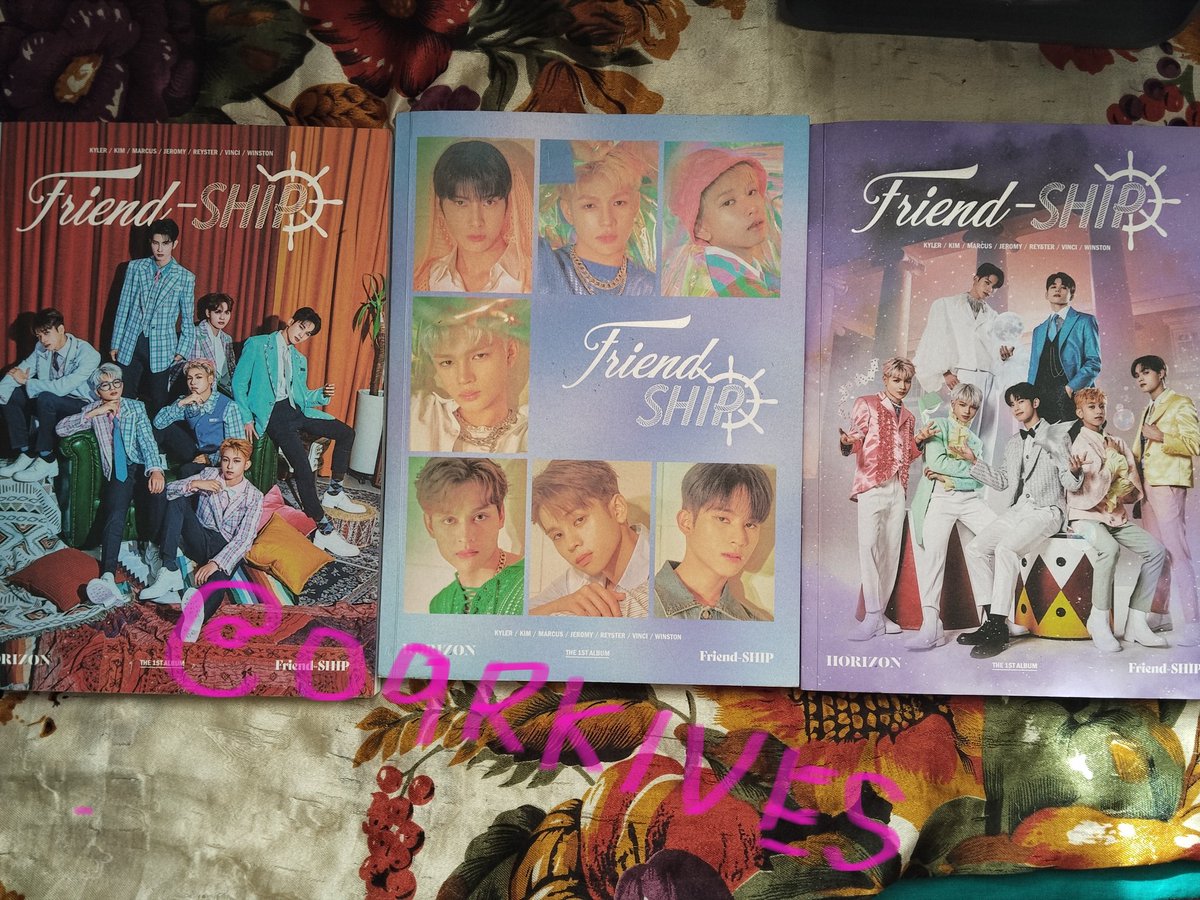09RKIVES's tweet photo. 🛒 wts lfb ph | onhand

hori7on friendship album
— unsealed album w/ complete inclusions
— PHP 150 ea 
— PHP 100 for one version (winston pvc only)
— can choose ver and member set 
— album price + sf
— payo/ 3days dop
— good condition
— mop gcash only
— mod jnt &amp; ggxp https://t.co/J0XnneUwQ5