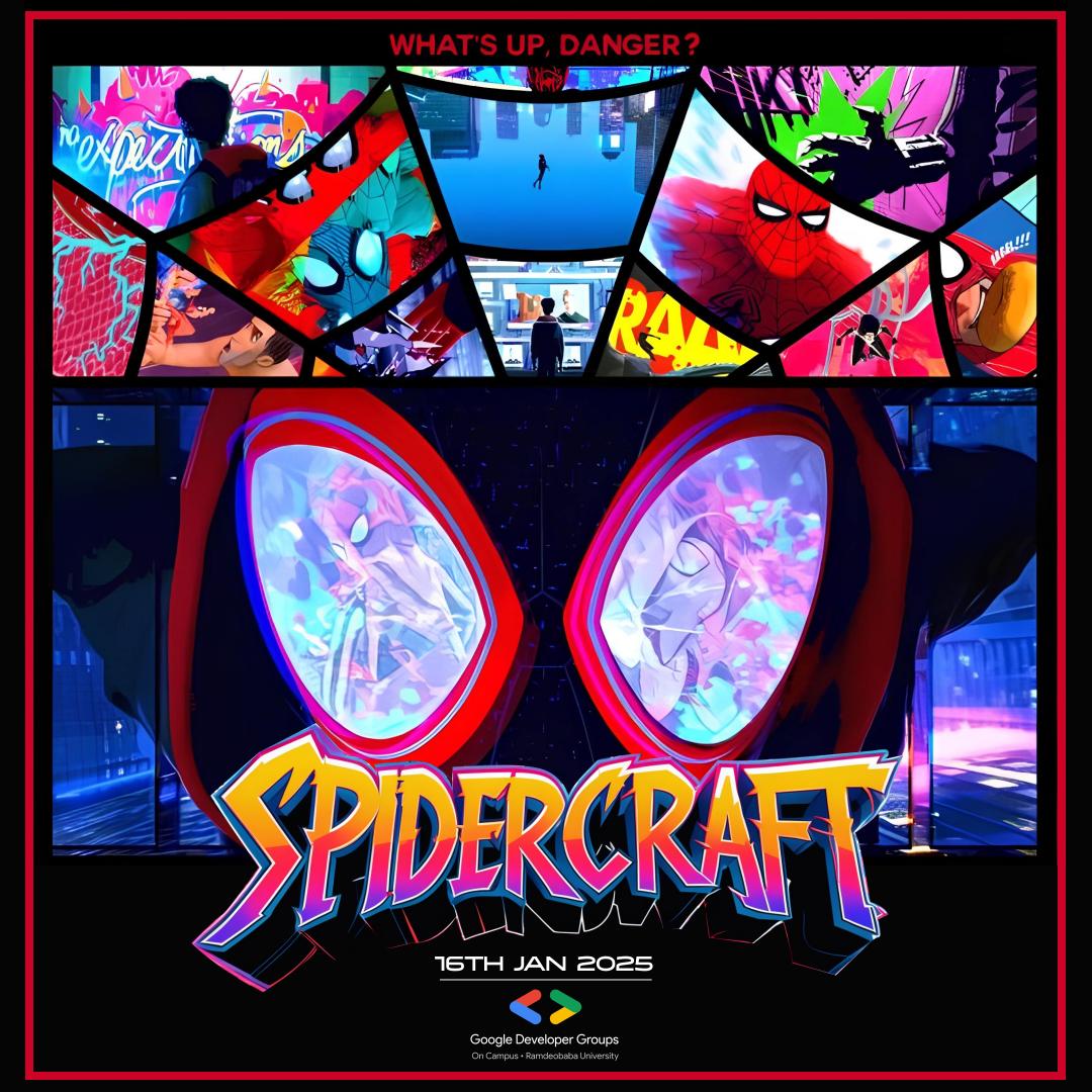 gdsc_rcoem's tweet image. 🚀GET READY FOR THE ULTIMATE CODING  ADVENTURE!
GDG RBU presents SpiderCraft  under Polaris!!
4 Rounds of Coding Challenges
Exciting Prizes to be Won🏆 
⏳16th January 2025
📍Ramdeobaba University, Nagpur  spidercraft.gdgoc.one
Mark your calendars
 #Spidercraft #GDGRBU #Coding