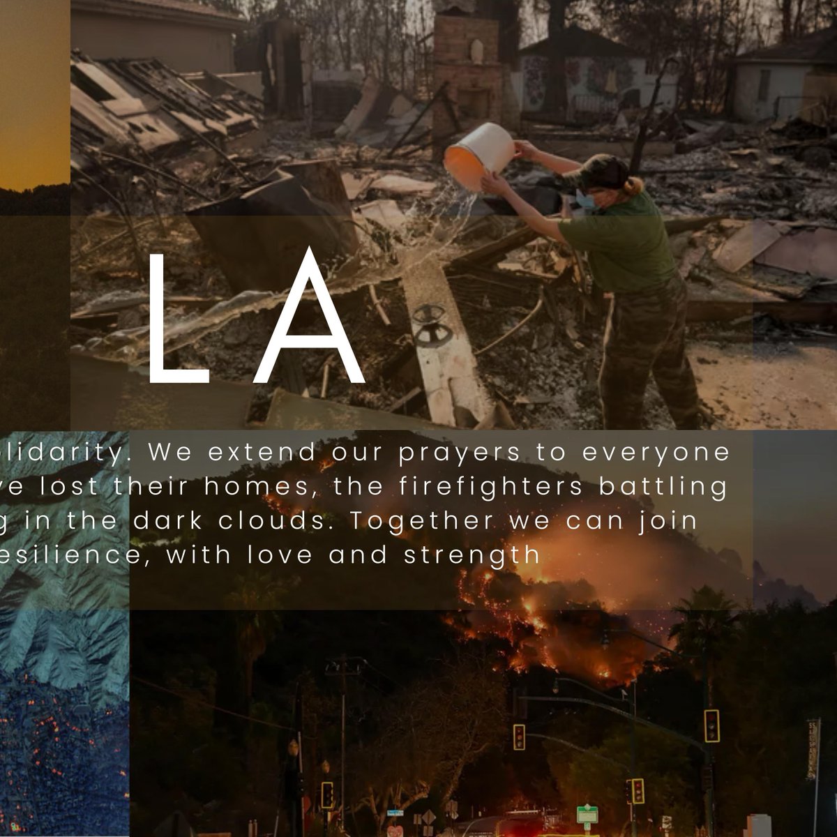 teravarna's tweet image. In the face of tragedy, may we find strength in unity and love in community. Our hearts are with all impacted by the wildfires in Los Angeles. Sending prayers for healing and hope. 🙏
.
.
.
.
.
#LAwildfire #standwithla #prayforla #californiafire #teravarna_official