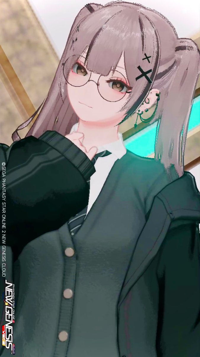 #PSO2NGS
#PSO2NGS_S︎S 
#メンテの日じゃないけどssを貼る
『メガネをかけて知力アップ！』