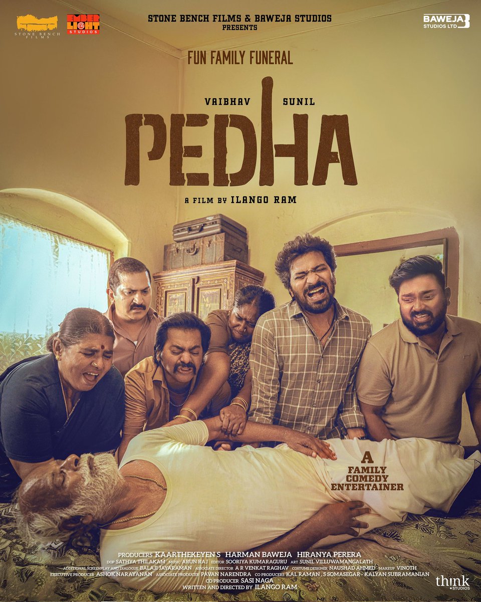 Stone Bench (@stonebenchers) on Twitter photo Beleive us when we say that the problem is #Perusu #Pedha and outrightly a BIG one for everyone to see ๐
A #FunFamilyFuneral Film ๐บ
Thank you <a href="/Dir_Lokesh/">Lokesh Kanagaraj</a> for unveiling the title โค๏ธ
<a href="/actor_vaibhav/">Vaibhav</a> @sunilreddy22 <a href="/ilango_ram15/">ilango ram</a> <a href="/kaarthekeyens/">Kaarthekeyen S</a> #HarmanBaweja #HiranyaPerera Beleive us when we say that the problem is #Perusu #Pedha and outrightly a BIG one for everyone to see ๐
A #FunFamilyFuneral Film ๐บ
Thank you <a href="/Dir_Lokesh/">Lokesh Kanagaraj</a> for unveiling the title โค๏ธ
<a href="/actor_vaibhav/">Vaibhav</a> @sunilreddy22 <a href="/ilango_ram15/">ilango ram</a> <a href="/kaarthekeyens/">Kaarthekeyen S</a> #HarmanBaweja #HiranyaPerera