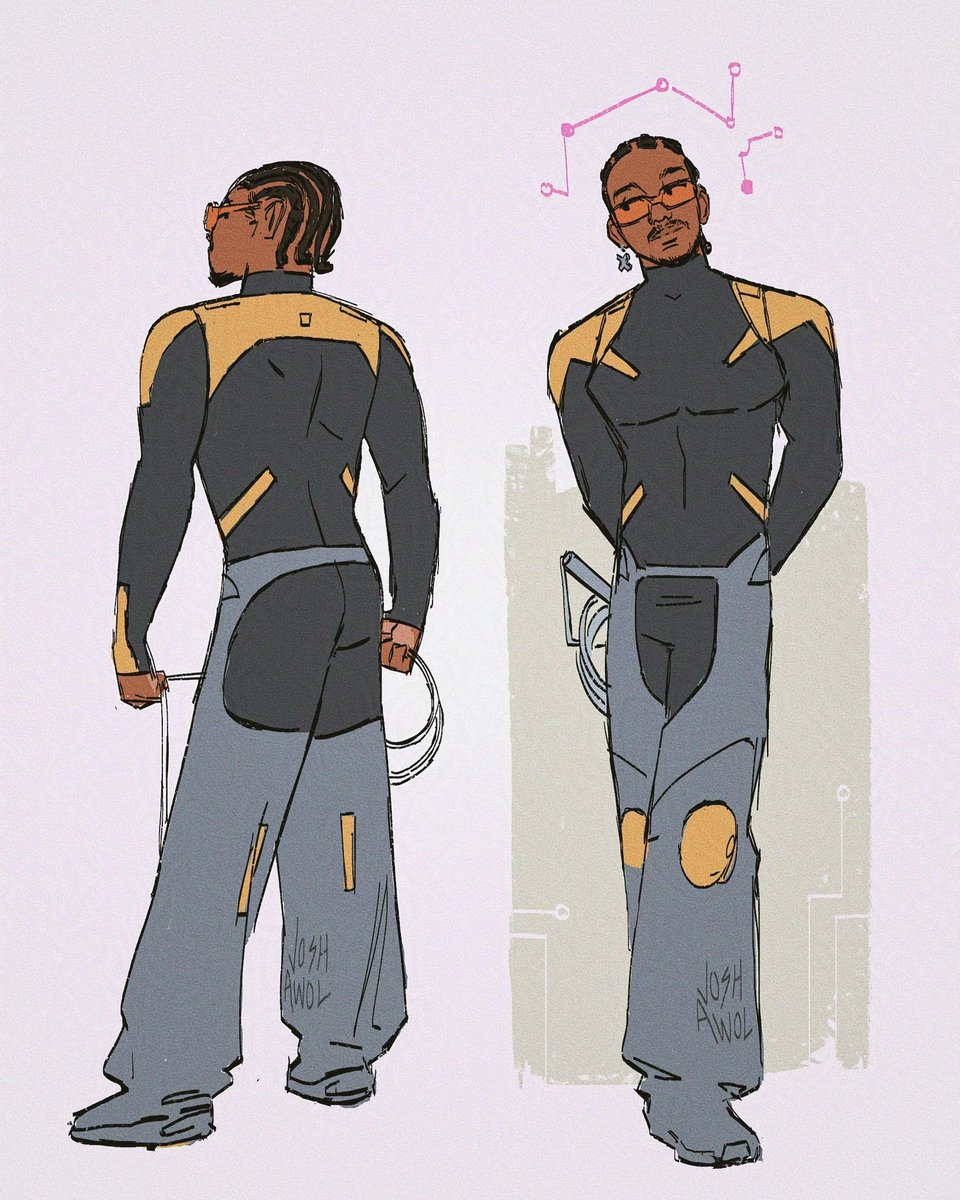 and for the back of the suit...

prodigy #xmen