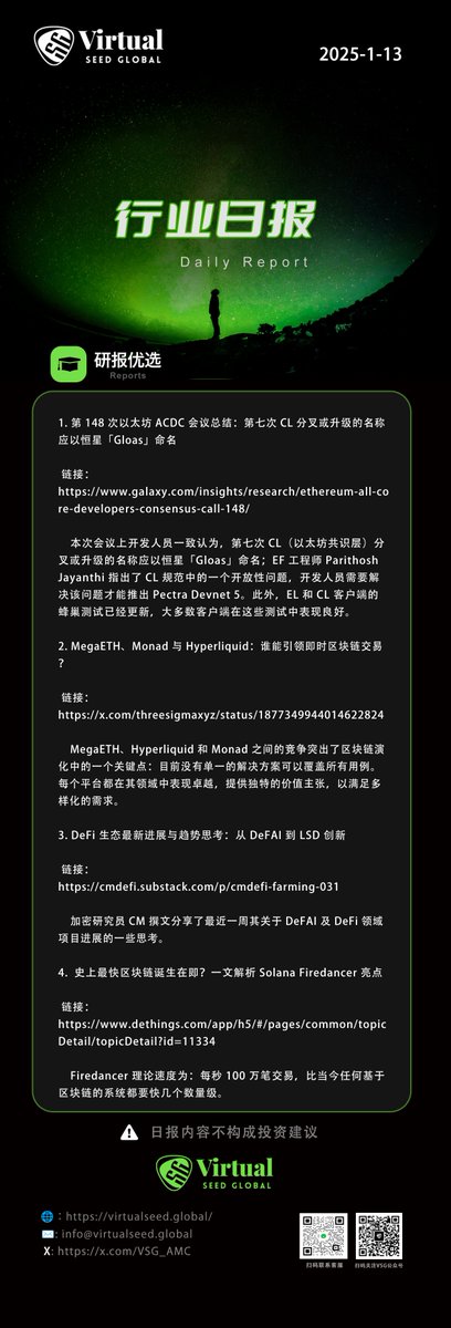 📢VSG-最新行業日報

⭐️市場行情
⭐️熱點新聞

👇速來圍觀👇
notion.so/vsgfund/202501…