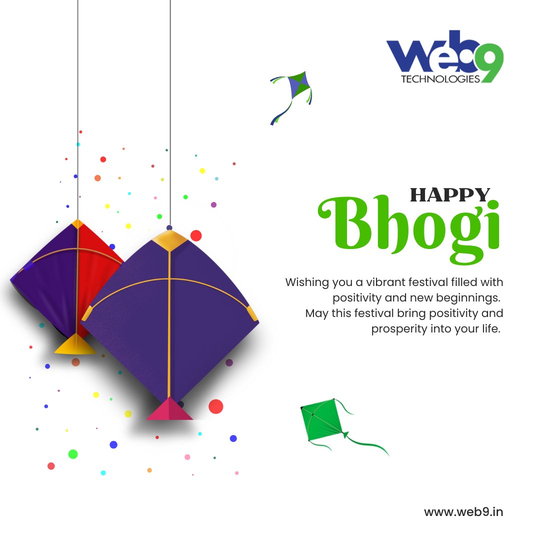 web9tech's tweet image. 🔥 Happy Bhogi from Web9 Technologies! 🔥

As we welcome this festival of harvest, may it bring warmth, happiness, and new opportunities into your life. Let’s celebrate togetherness and move forward with positivity. 🌾✨

Wishing you all a bright and joyful Bhogi! 😊

#HappyBhogi