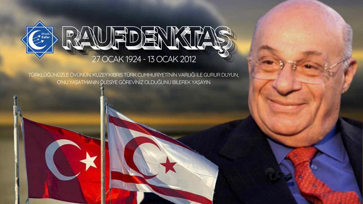 RAUF DENKTAŞ'A RAHMETLE 
"Türklüğünüzle övünün, Kuzey Kıbrıs Türk Cumhuriyeti’nin varlığı ile gurur duyun, O’nu yaşatmanın ölesiye göreviniz olduğunu bilerek yaşayın."

misakizafer.com/2025/01/13/rau…