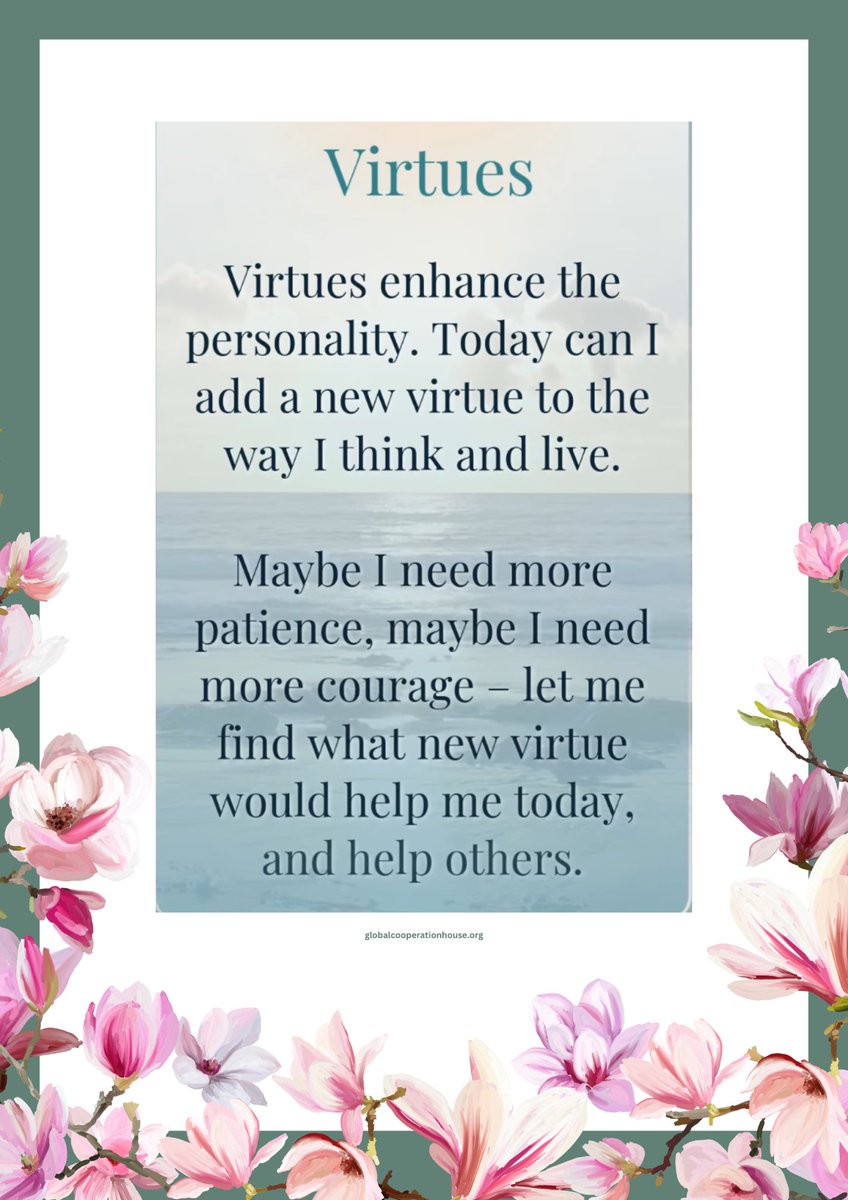 BKLondonGCH's tweet photo. VIRTUES enhance the Personality. 

#GiftForTheSoul
#NewYear2025
#JollyJanuary 

https://t.co/y7jf8DEkGe https://t.co/p2RGTK5t3J