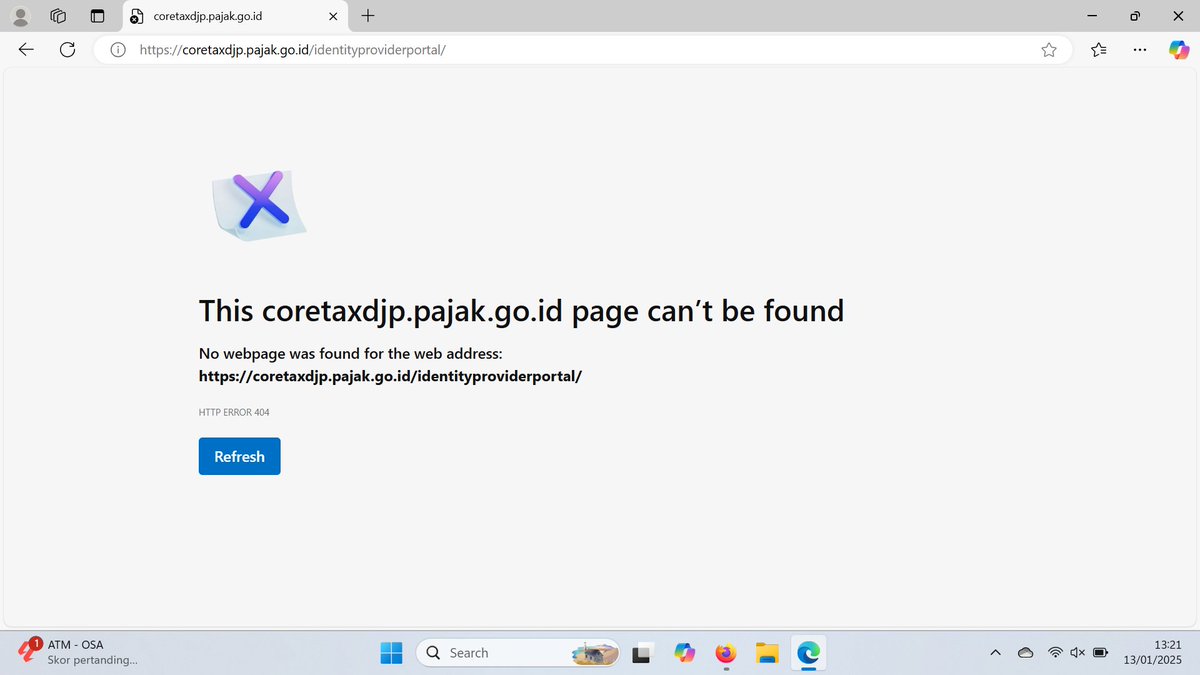 RynaWd's tweet photo. Siang... dari kemarin saya belum bisa impersonate wp badan,, pdhl sdh clear cookies dan cache, private windows, internet jg stabil namun ga bisa2.. munculnya seperti itu terus.. solusinya gimana ya?? @kring_pajak https://t.co/Wr8MHTe5iz