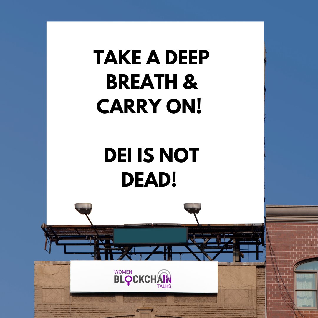 Lavinia D. Osbourne (@laviniaosbourne) on Twitter photo With all the noise about Meta's new anti-censorship policy, do you think #DEI is dead?
Here are my thoughts - linkedin.com/posts/laviniao…?
Let me know yours!
<a href="/WiBTalks/">WiBT - Women in Blockchain Talks</a> With all the noise about Meta's new anti-censorship policy, do you think #DEI is dead?
Here are my thoughts - linkedin.com/posts/laviniao…?
Let me know yours!
<a href="/WiBTalks/">WiBT - Women in Blockchain Talks</a>