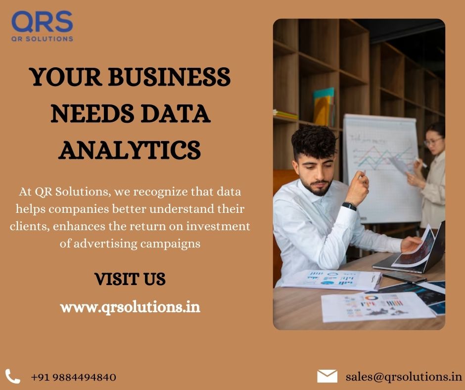 QRS_India's tweet image. Data analytics is now essential for companies looking to prosper and expand in the fast-paced, cutthroat world of today. Join now! qrsolutions.in
#dataanalyticsservices #dataanalyticsconsulting #dataanalyticsimplementation #QRsolutions