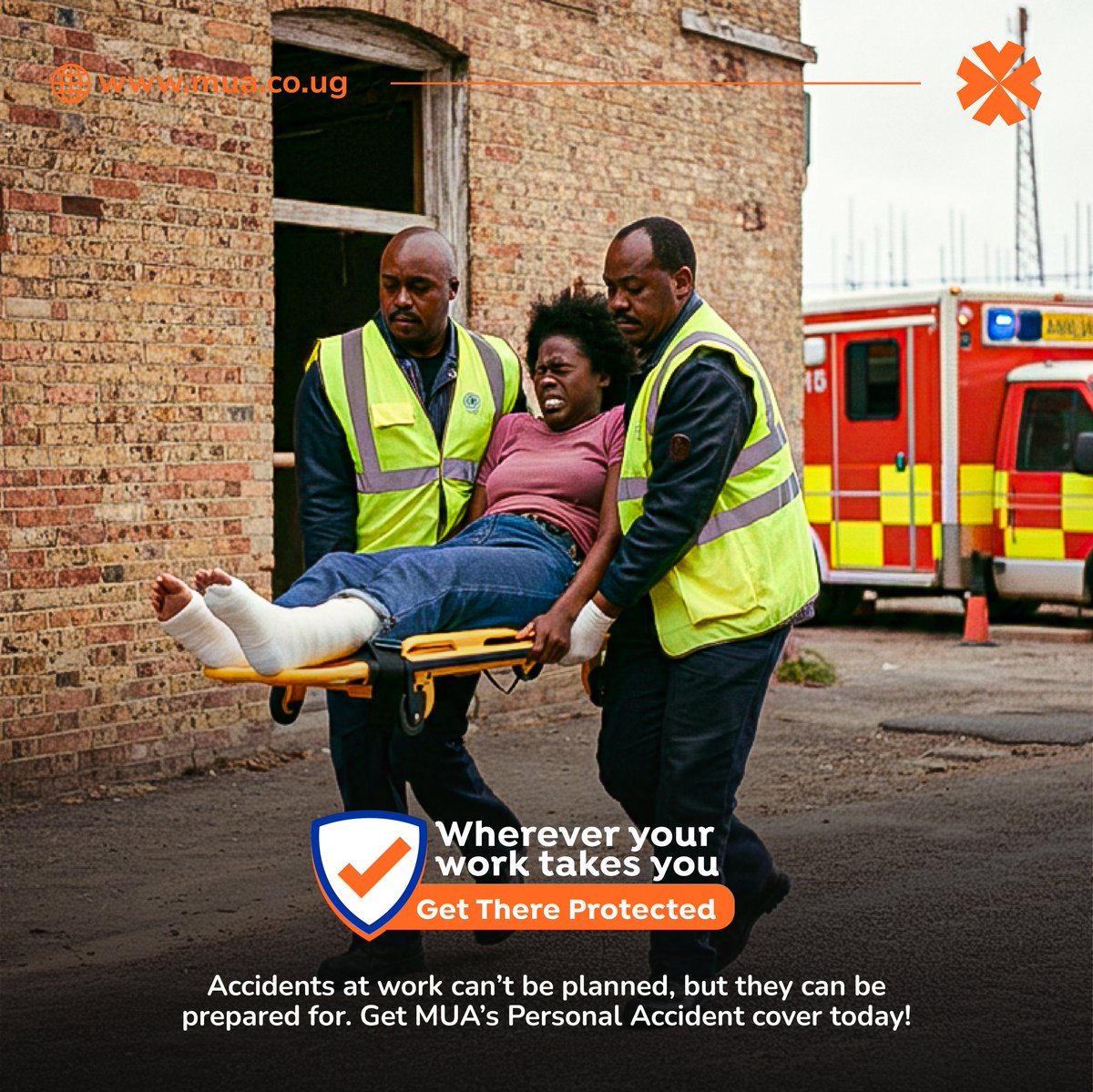 MuaUganda's tweet photo. Protect yourself at work anywhere in the world with MUA’s Personal Accident cover.

Call 0200 411 300 or WhatsApp 0707 888 381 to get started.

#GetThereProtected #InsuranceThatMovesYouForward https://t.co/hYmt5PkqDO