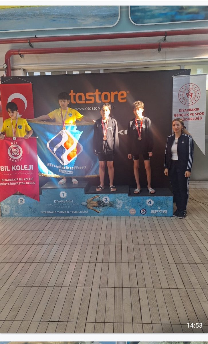 OrtaokuluCemil's tweet photo. Okullar arası yüzme il müsabakasında öğrencimiz Civan DİKİCİ 
50 m kurbağalama il 2.
100 m serbest il 4.
200 m kurbağalama il 3. Olmuştur .Öğrencimizi tebrik eder başarılarının devamını dileriz 
@SurMilliEgitim 
@ErnezDemir 
@Diyarbakirmem 
@Murat4Kucukali 
@vali_zorluoglu https://t.co/6Y9b7D7Tv6