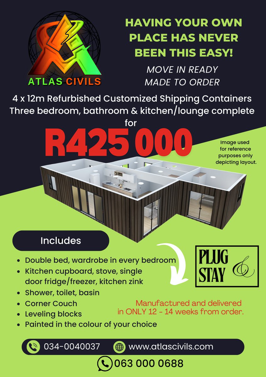 AtlasCivils's tweet image. From shipping container to chic home—check out our stylish and budget-friendly refurbished homes

#BuildDifferent
#DreamInContainers
#CustomContainers
#ContainerSolutions
#ShippingContainers
#ModularConstruction
#ContainerSolutions
#ContainerLife
#SustainableLiving