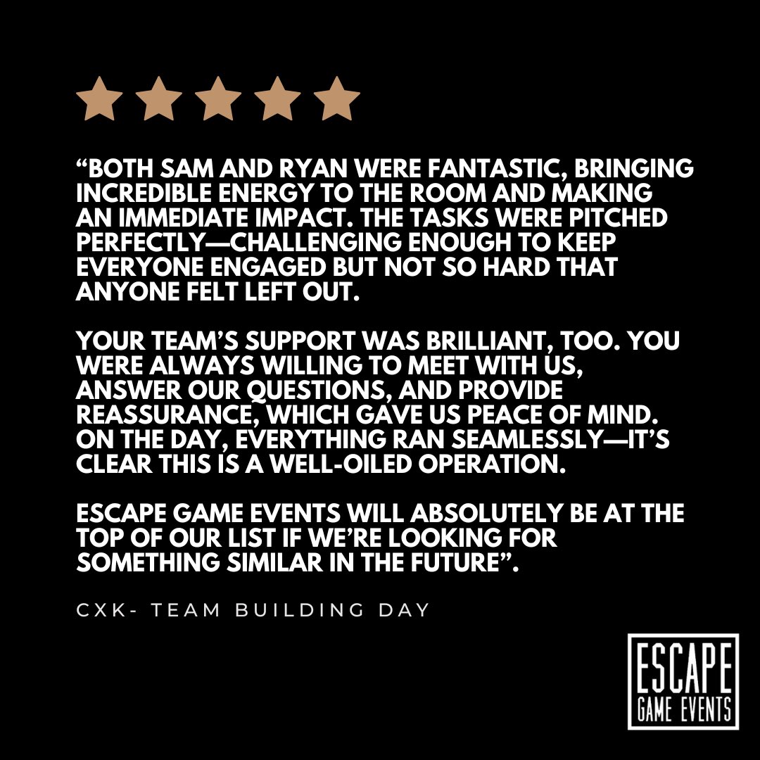 Escape Game Events tweet media