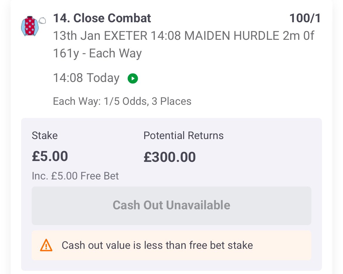 GreenKeysTips's tweet photo. If you have a free bet sitting around or a couple of quid spare in an exchange, this horse is worth a look #exeter #horseracing #tips https://t.co/n5erSwTcB8