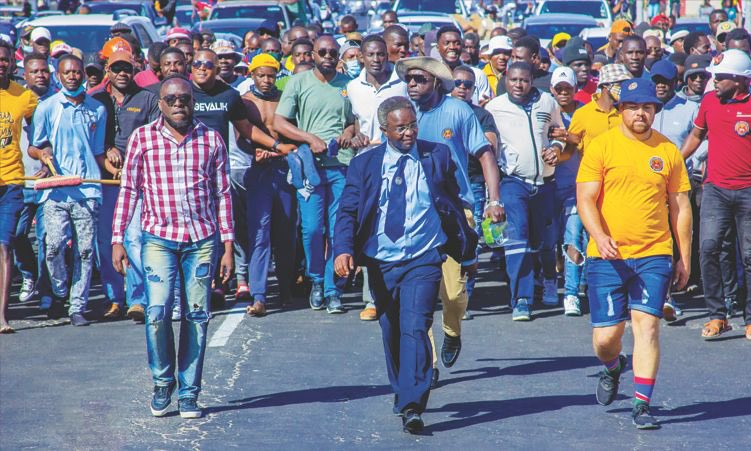 ObserverNamibia's tweet photo. PROTEST: The IPC is calling on all Namibians to join the party in protest action scheduled for Friday. The peaceful protest, organized by the party's Khomas regional leadership, aims to demand a fair and transparent judgment in the party's court case challenging last https://t.co/N4CyHMoyNF