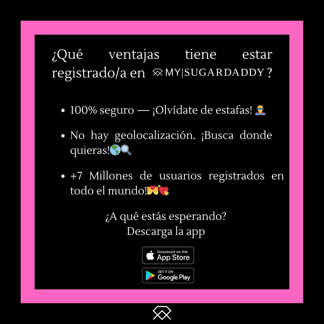 _msd_es's tweet photo. ¿Aún no conoces las ventajas de estar registrado/a en #MySugardaddy? ¡Toma nota! ✍️🏼

Aquí tienes unas cuantas. ¡Descubre más en nuestra app! 🤳🏼 https://t.co/hZrMLY1Ake