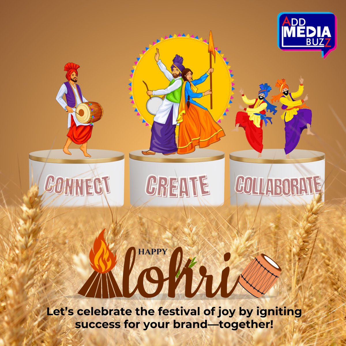 AddMediaBuzz's tweet image. Let’s light up this Lohri with connections, creativity, and collaboration! Wishing you a season of joy and success. 🌾🔥

#HappyLohri #ConnectCreateCollaborate #FestiveVibes #LohriCelebration #JoyfulBeginnings #HarvestFestival #BrandSuccess #CelebrateTogether #AddMediaBuzz #AMB