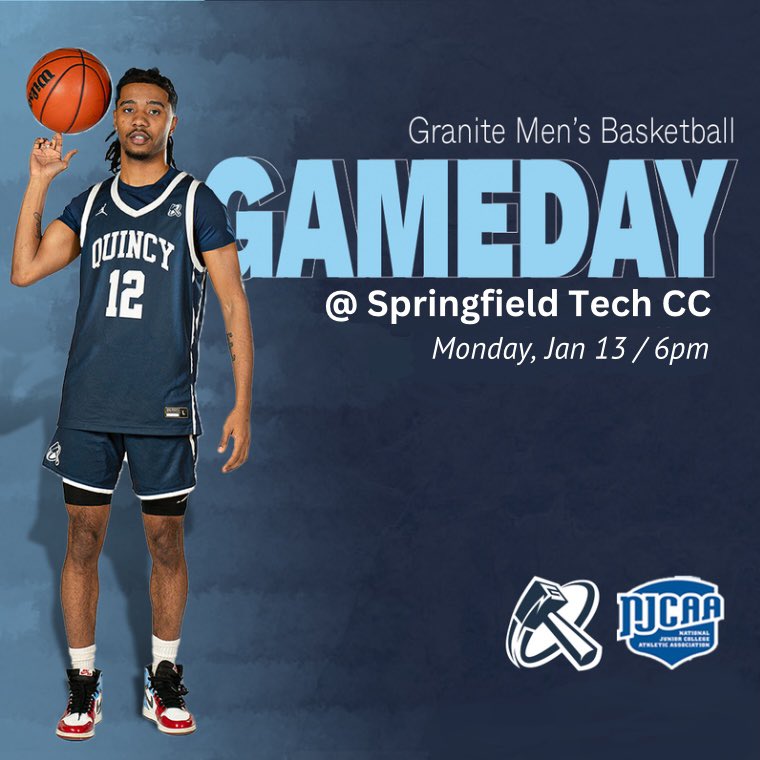 𝐆ranite are on the road 😤

🆚 <a href="/STCCMBB/">STCC Men’s Basketball</a> 
⏰ 6:00PM 
🏟️ One Armory Square, Springfield, MA 01105
📺 youtube.com/live/uB2fT0f8F…

#QCMBB | #GoGranite