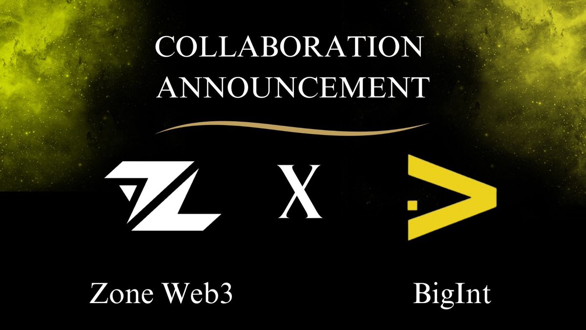 Zone (@zone_web3) on Twitter photo We are thrilled to announce our collaboration with <a href="/BigIntCo/">BigInt</a> We are thrilled to announce our collaboration with <a href="/BigIntCo/">BigInt</a>