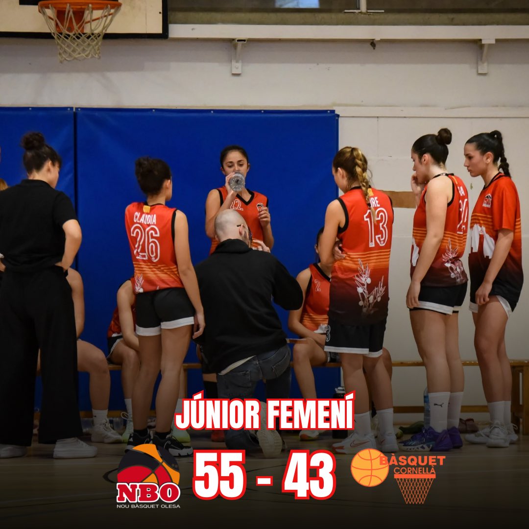 NBOlesa's tweet photo. 🔴⚫️ JÚNIOR FEMENÍ
✅ NBO 55-43 CB Cornellà
📝 La Crònica

Molt bon partit de les olesanes en línies generals, però sobretot una primera part excelsa en la qual el resultat al termini d’aquesta és de 39-25. https://t.co/jwoKjFt2DZ