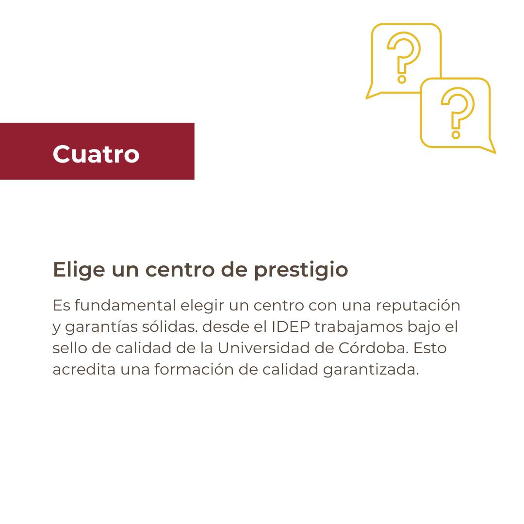 ucoidep's tweet photo. Sabemos que la elección de máster suele ser una tarea complicada para el estudiantado. Desde el IDEP os damos 4 consejos 😉 

➡ Piensa en tu objetivo personal
➡ Pregunta todo lo que necesites
➡ Piensa en el tiempo que le puedes dedicar
➡ Elige un centro de prestigio https://t.co/zxrWPWV6oF