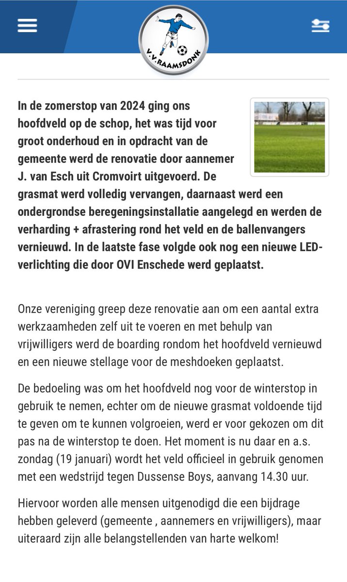 Voetbalvereniging Raamsdonk (@vvraamsdonk) on Twitter photo 