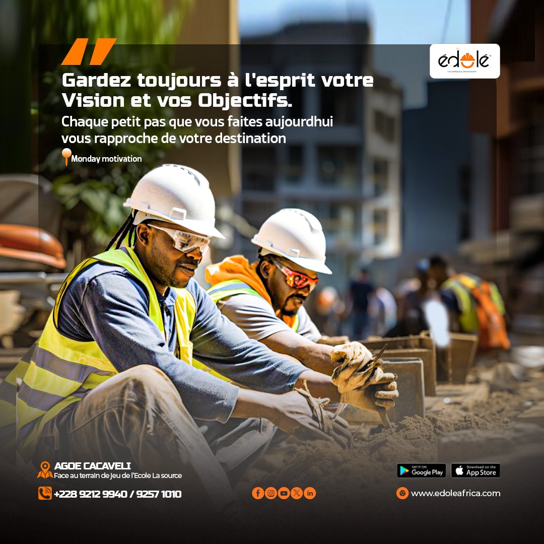 Nous vous souhaitons une excellente semaine !

Pour tous besoin de matériels/engins BTP et personnels qualifiés, Edole Africa est la référence. 

N'hésitez pas à nous contacter sur le +228 92129940/ 92571010 ou passez vos commandes sur l'application 

#EdoleAfrica #TgTwittos