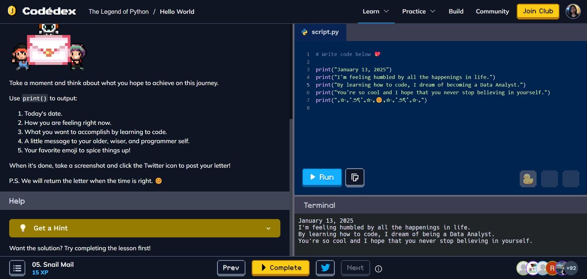 akirayaaah's tweet photo. Snail Mail 💌 #CodedexLetter @codedex_io https://t.co/DSZQIhP9xm