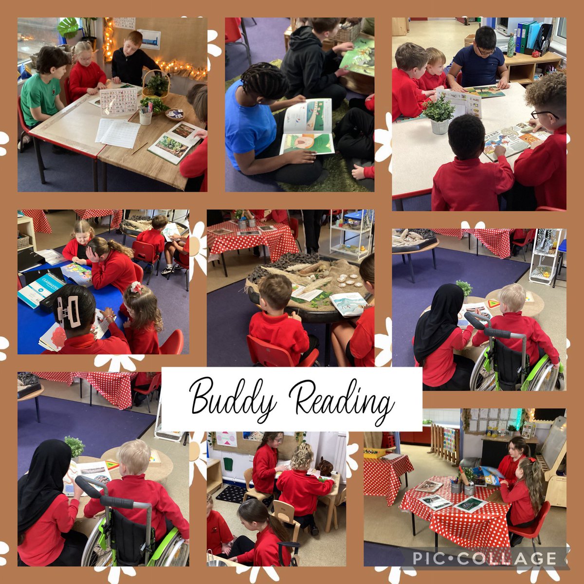 LliswerryPrim's tweet photo. Buddy Reading with reception! #Year6 #Reception https://t.co/E7kQIQCQX6