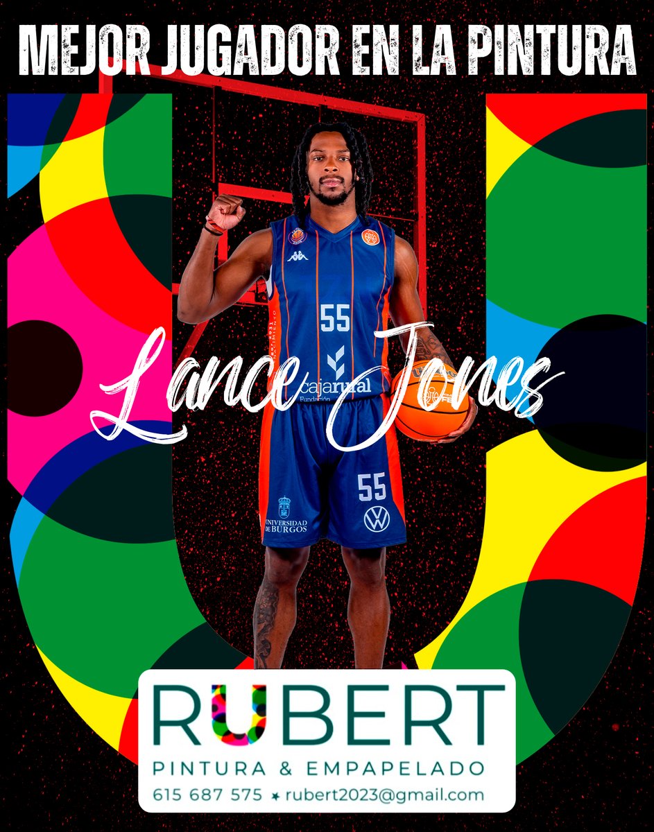 𝗠𝗲𝗷𝗼𝗿 𝗝𝘂𝗴𝗮𝗱𝗼𝗿 𝗲𝗻 𝗹𝗮 𝗣𝗶𝗻𝘁𝘂𝗿𝗮 🆚 Gipuzkoa, otro premio por partida doble con 17 puntos 🔥

<a href="/JaumeLoboM/">Jaume Lobo</a> 🤝 <a href="/LanceBuckets/">Lance Jones</a> 

Presentado por Rubert Pintura &amp; Empapelado 🎨

#DisfrutamosJuntos #PrimeraFEB