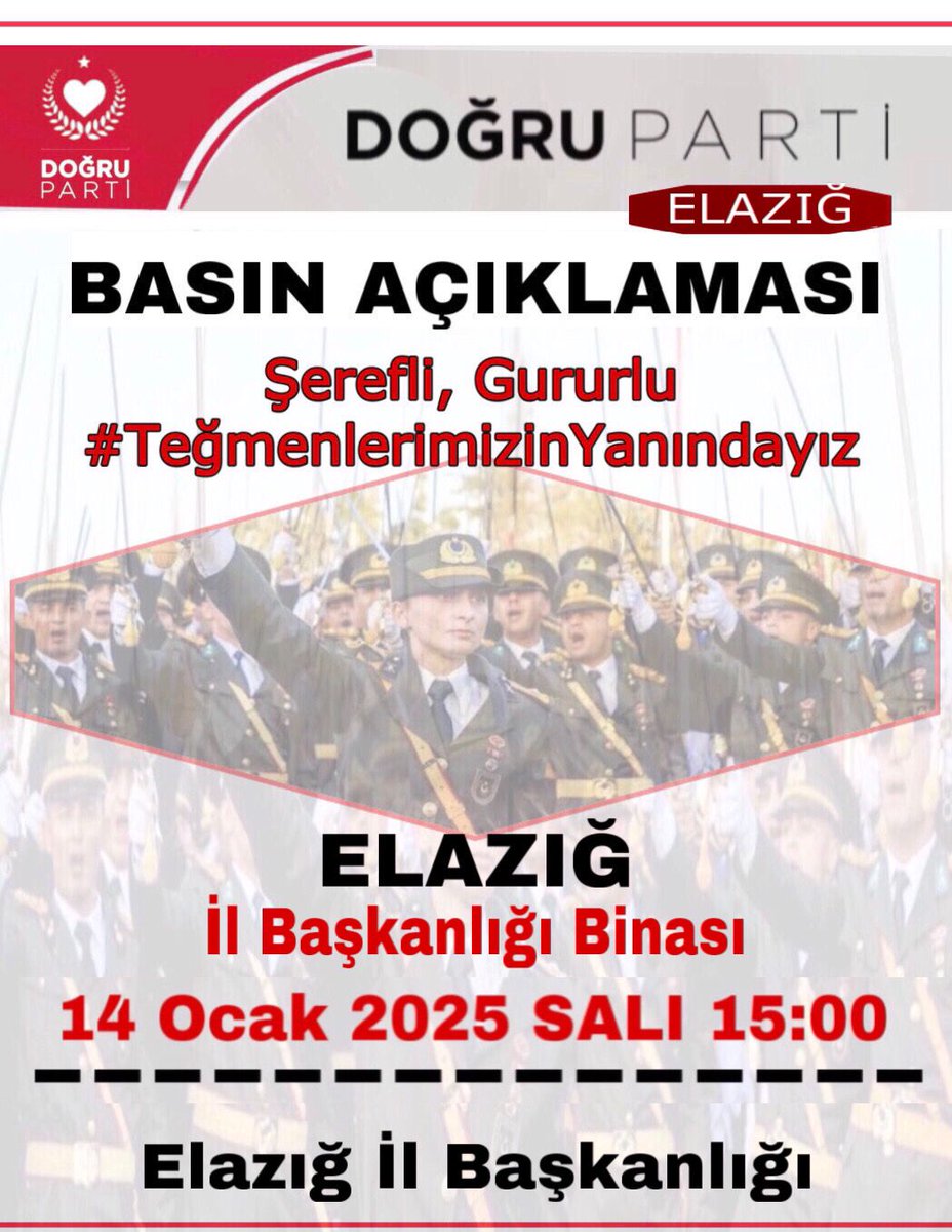 gulay_turna's tweet photo. Teğmenlerimizin yanındayız diyen tüm Vatandaşlarımızı bekliyoruz🇹🇷
#teğmenlerimizonurumuzdur
#teğmeninesahipcık
@rifatserdaroglu
@ArdaAtesdogru
@oz_vecdet
@nowhaber @szctelevizyonu
@flashhabertvcom
#kurtuluşittifakı
#elazig #elaz https://t.co/mHwTA7JGT0