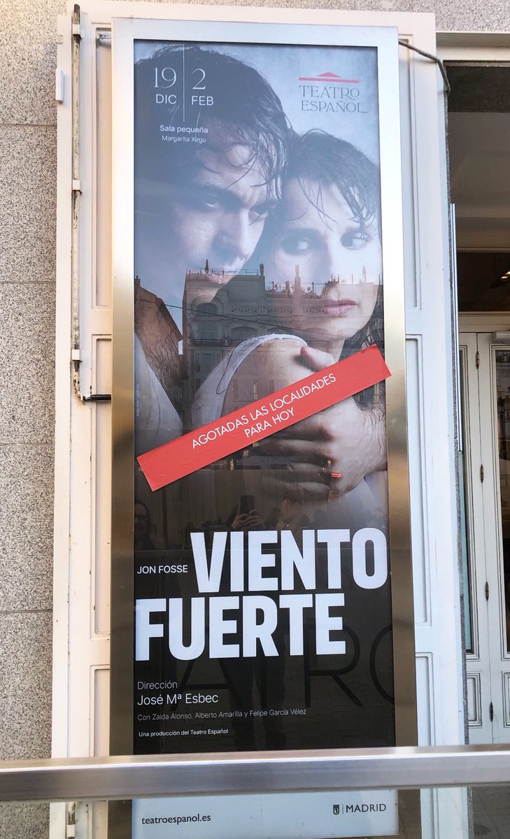 Ayer terminamos una semana entera con entradas agotadas. Seguimos hasta el 2 de febrero en el <a href="/TeatroEspanol/">Teatro Español</a>